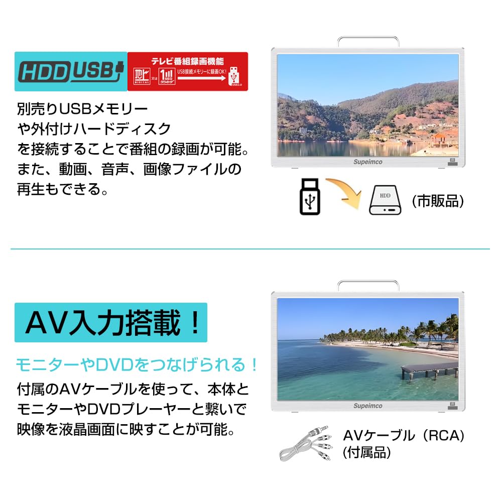 Amazon | 14インチポータブルスマートテレビ(Android TV